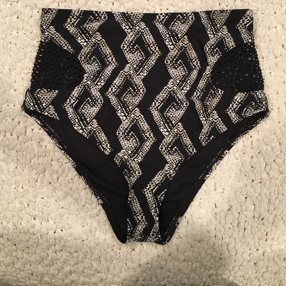 High waisted bathing suit bottoms